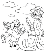 Zwariowane melodie Kolorowanie Online